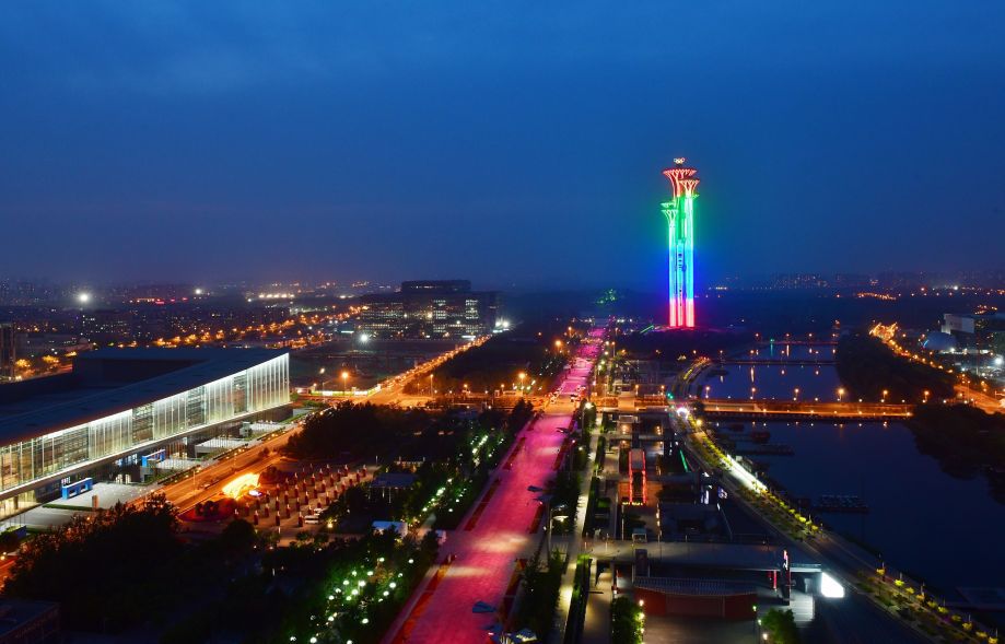 亚洲文明对话大会北京上演空间光影秀迎盛会