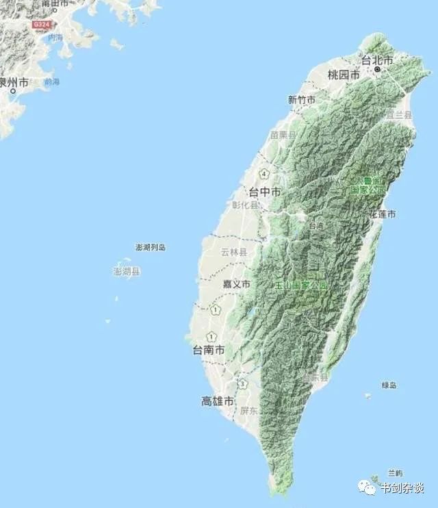 台湾地形图