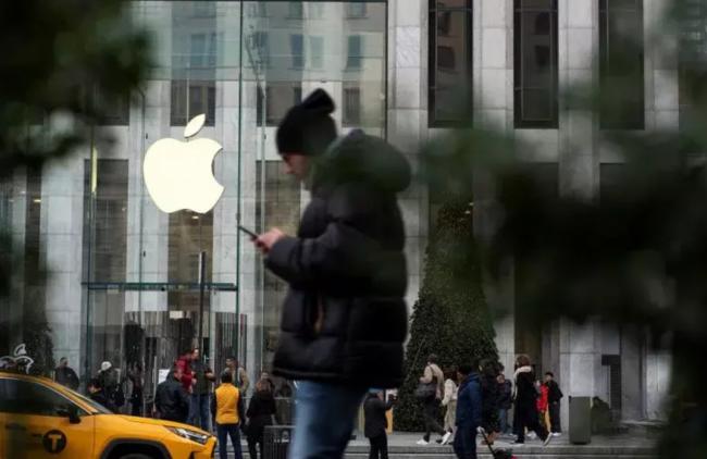 新年一开始，苹果领跌美国大型科技股
